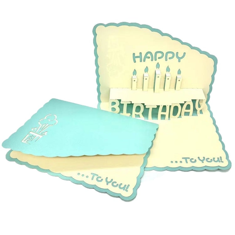 3 PCS 3D Paper Carving Hollow Greeting Card Birthday Wishes Thank You Card
