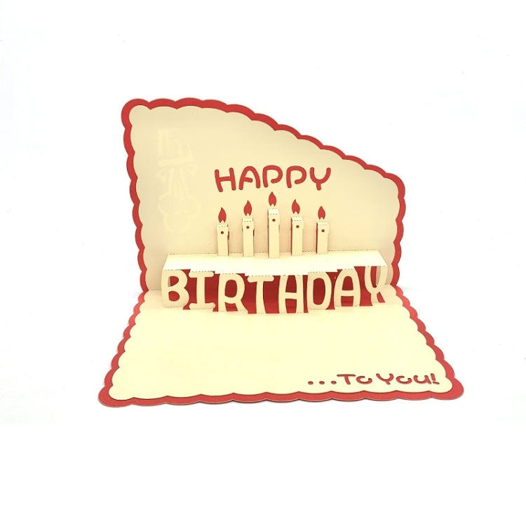 3 PCS 3D Paper Carving Hollow Greeting Card Birthday Wishes Thank You Card
