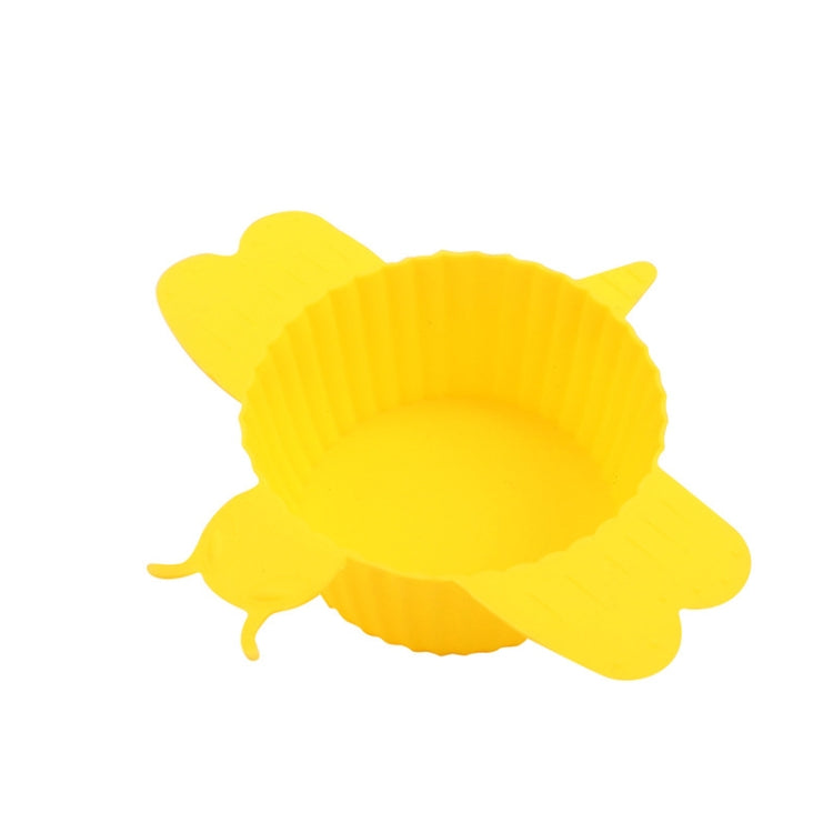 10 PCS Bee Shape Round Cake Mold Silicone Muffin Cup Baking Egg Tart Mold