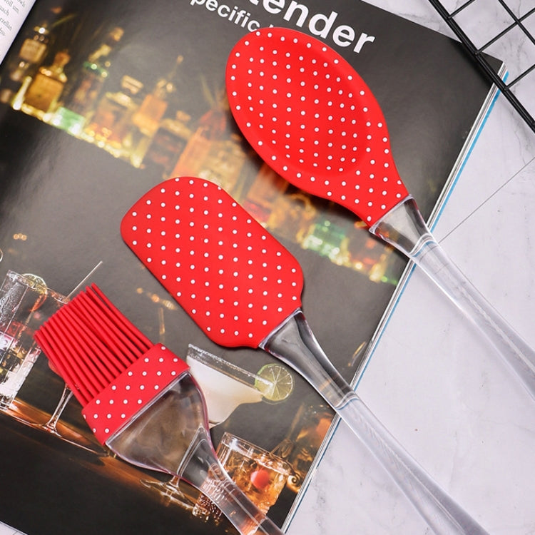 3 in 1 Baking Tool Set Printing Effect Baking Utensils DIY Oil Brush + Scraper + Spoon Set