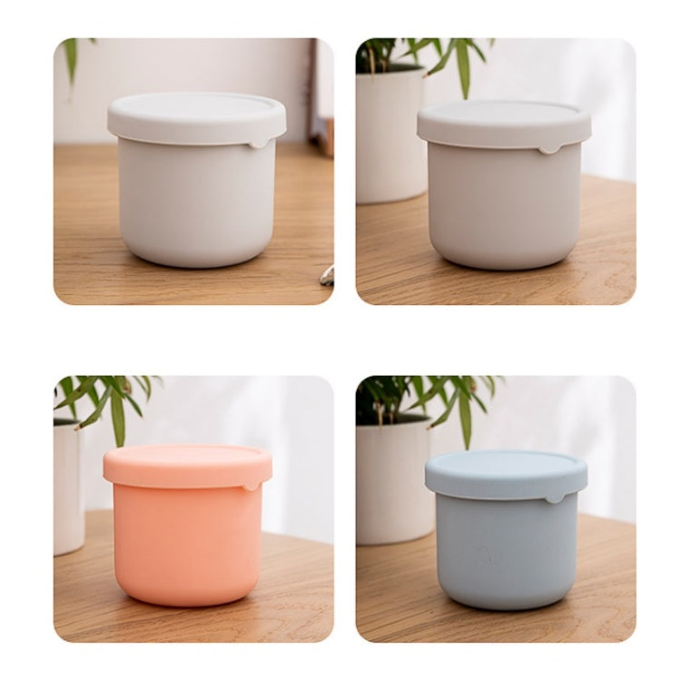 2 PCS Silicone Portable Container With Lid & Sealed Fresh-Keeping Bowl Microwave Oven Heating Lunch Box