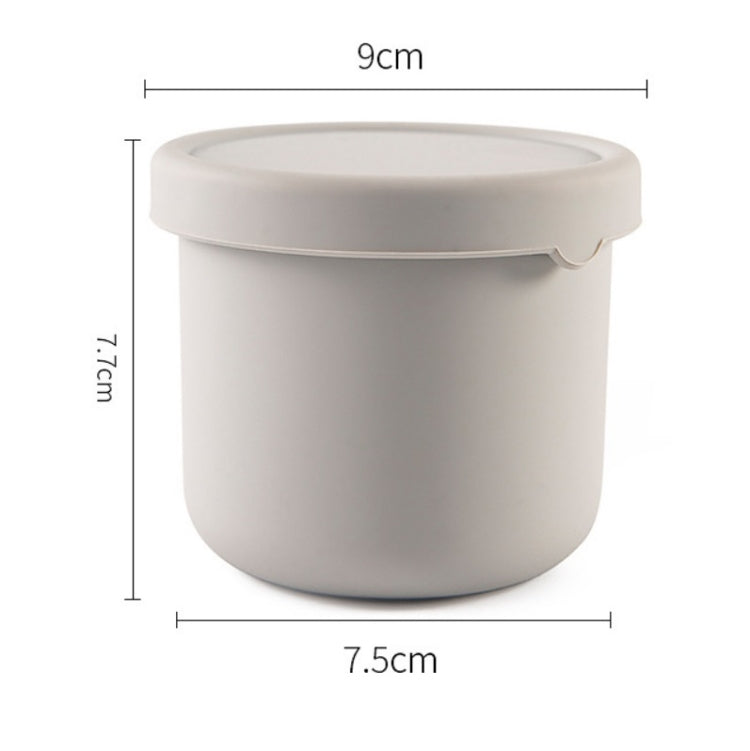 2 PCS Silicone Portable Container With Lid & Sealed Fresh-Keeping Bowl Microwave Oven Heating Lunch Box