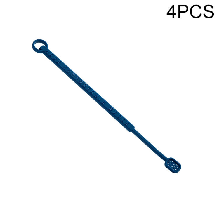 4 PCS Silicone Stir Stick Coffee Spoon Long Handle Cocktail Stick Cocktail Stirring Stick
