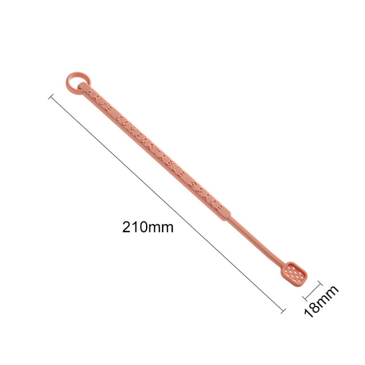 4 PCS Silicone Stir Stick Coffee Spoon Long Handle Cocktail Stick Cocktail Stirring Stick