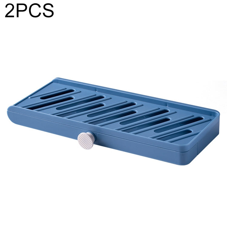 2 PCS Wall-Mounted Soap Dish Toilet Double Free Punch Soap Holder