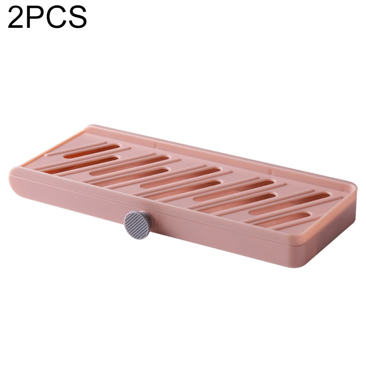 2 PCS Wall-Mounted Soap Dish Toilet Double Free Punch Soap Holder