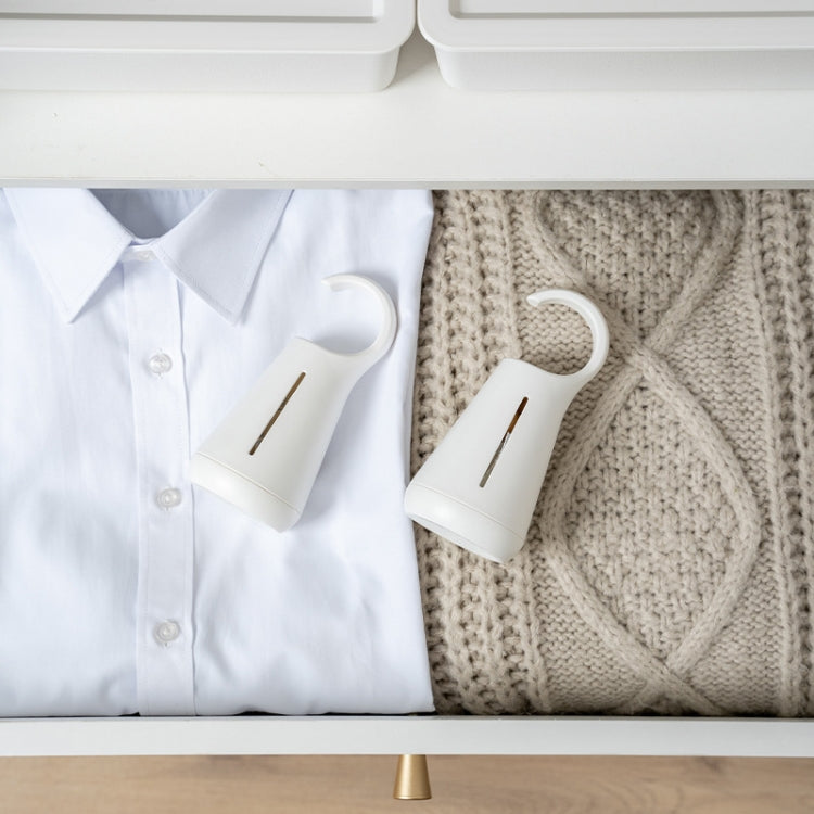 2 PCS Hanging Camphor Wood Ball Box Household Wardrobe Desiccant Storage Box(White)