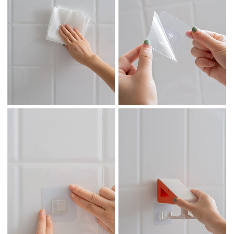 2 PCS Kitchen Free Perforation Hook Wall-Mounted Spatula Spoon Rotatable Rack