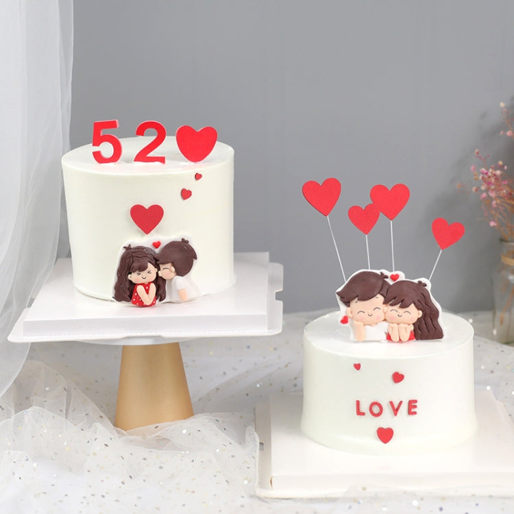 20 PCS Valentine'S Day Soft Clay EVA Love Cake Decoration EVA Love 520