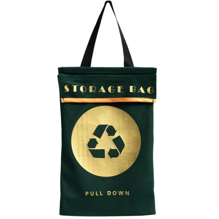 2 PCS Velvet Wall-Mounted Garbage Bag Storage Hanging Bag Multifunctional Storage Bag