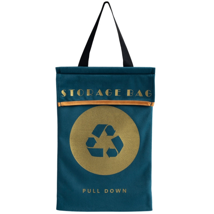 2 PCS Velvet Wall-Mounted Garbage Bag Storage Hanging Bag Multifunctional Storage Bag