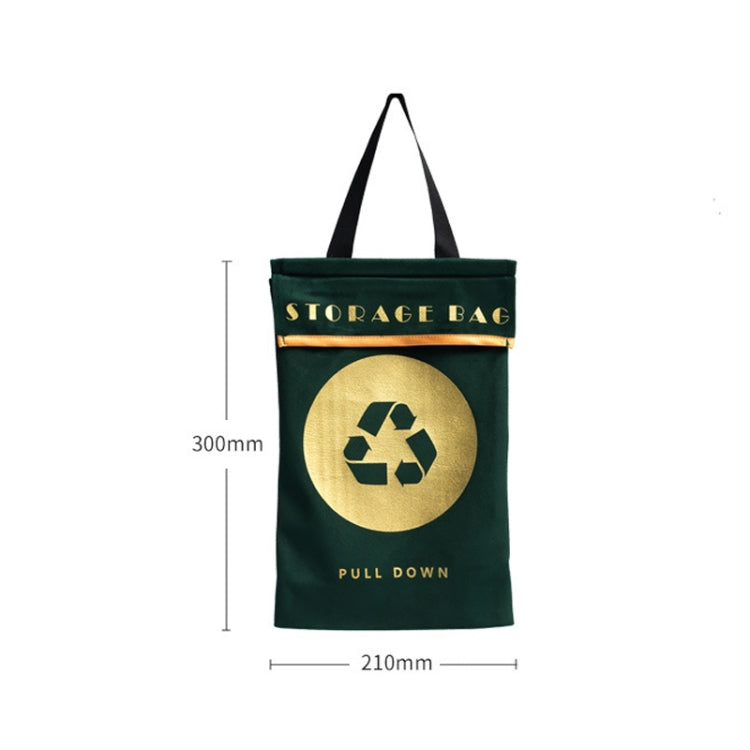 2 PCS Velvet Wall-Mounted Garbage Bag Storage Hanging Bag Multifunctional Storage Bag