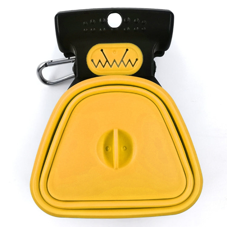 DT Portable Toilet Picker For Pets Outing Folding Clip Collector, Size: 19x15.5cm(Yellow)