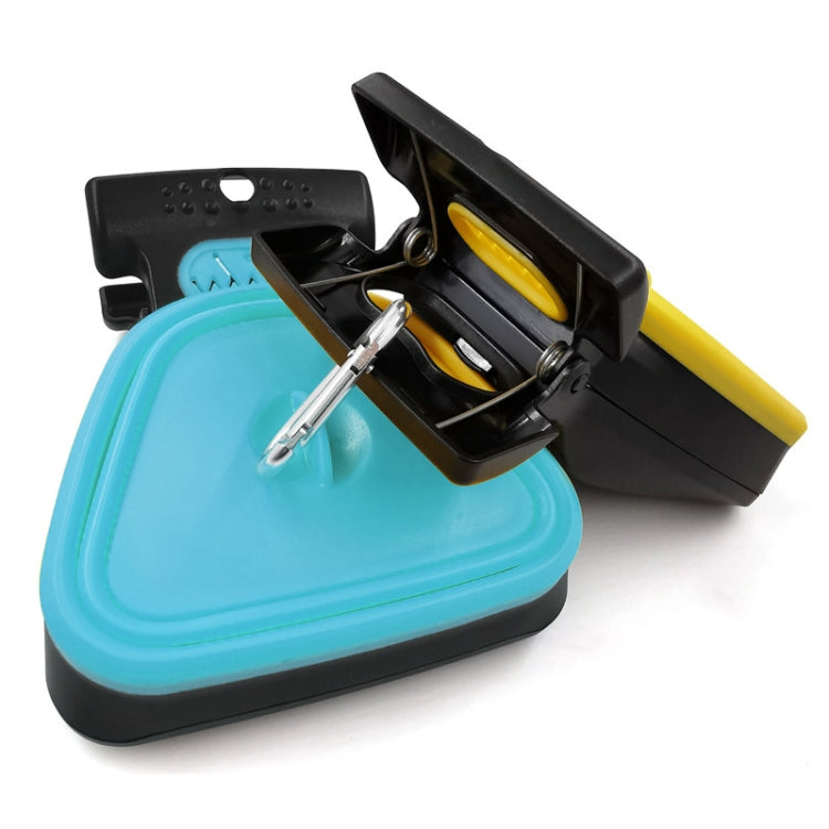 DT Portable Toilet Picker For Pets Outing Folding Clip Collector, Size: 19x15.5cm(Yellow)
