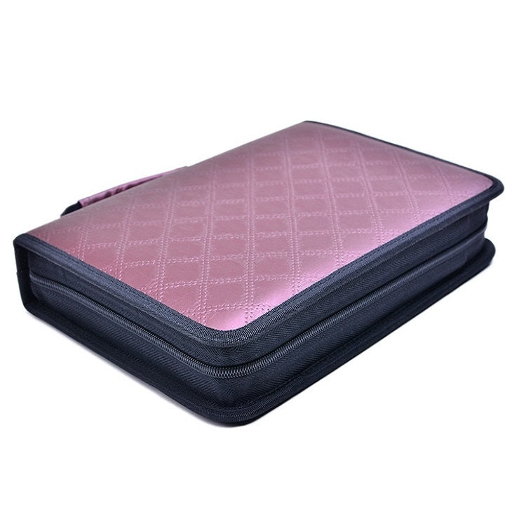 Solid Color Large Capacity 150 Hole Square PU Pencil Case