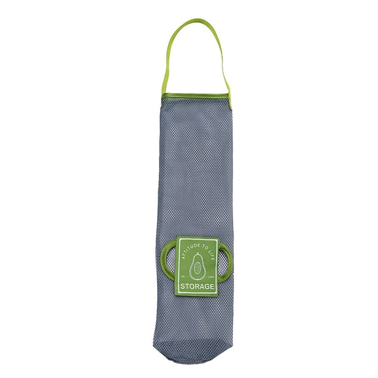 3 PCS Multifunctional Mesh Bag Storage Bag Portable And Carryable Hanging Bag For Fruit And Vegetable, Colour: Green (Small)
