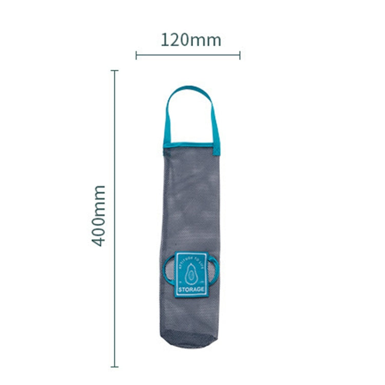 3 PCS Multifunctional Mesh Bag Storage Bag Portable And Carryable Hanging Bag For Fruit And Vegetable, Colour: Green (Small)