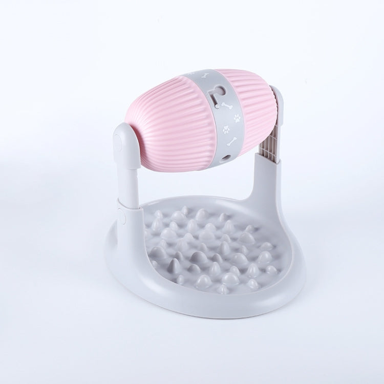 Pet Roller Type Food Leakage Device Dog Food Leakage Prevention & Anti-Choking Training Dog Feeder(Pink)