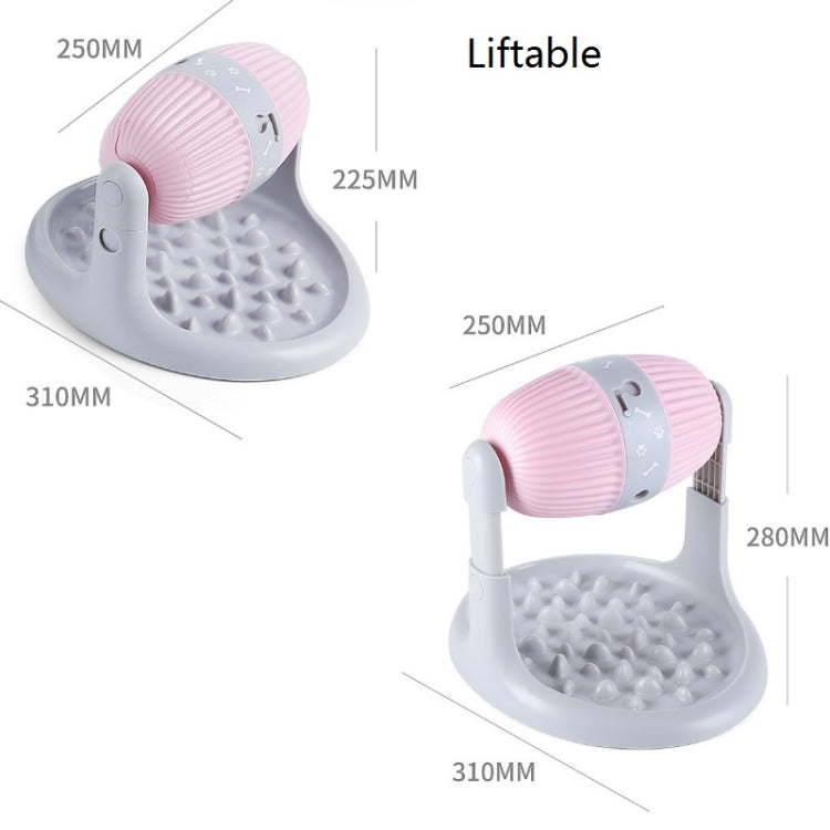 Pet Roller Type Food Leakage Device Dog Food Leakage Prevention & Anti-Choking Training Dog Feeder(Pink)