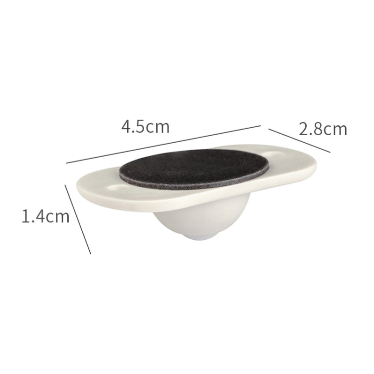 3 Sets Can Be Pasted Universal Pulleys Storage Box Roller Trash Can Wheel Rack Universal Wheel(Beige)