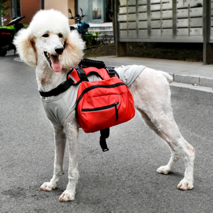 Pet Chest Backpack Multifunctional Outdoor Detachable Backpack For Dogs with Leash, Specification: S(Red)