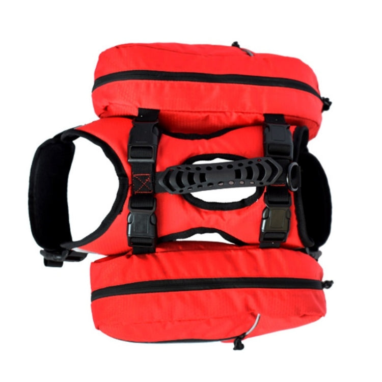 Pet Chest Backpack Multifunctional Outdoor Detachable Backpack For Dogs with Leash, Specification: L(Red)