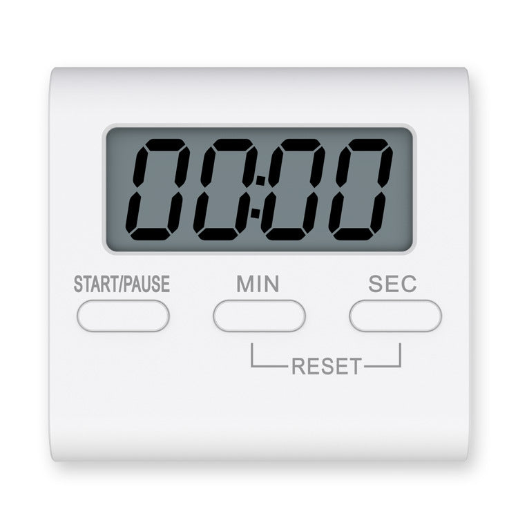 2 PCS Kitchen Baking Timer Student Learning Reminder Timer(White)