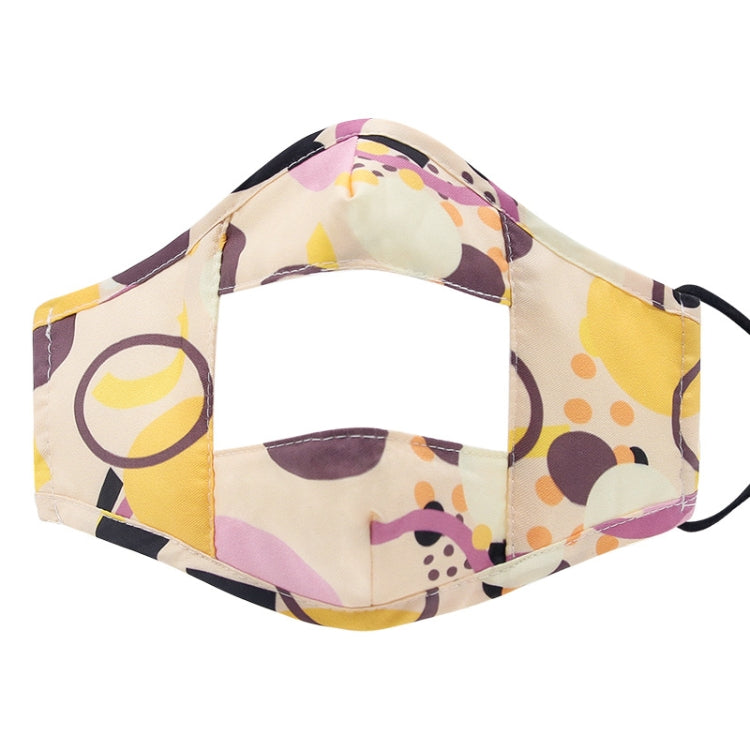 3 PCS Lip Language Transparent Visualization Cotton PET Printing Warm Face Shield