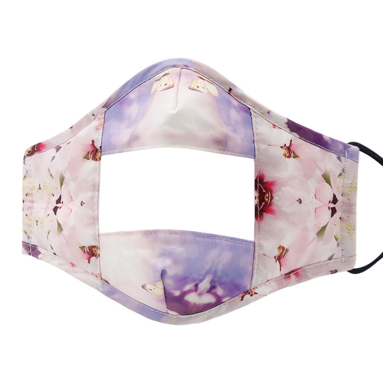3 PCS Lip Language Transparent Visualization Cotton PET Printing Warm Face Shield
