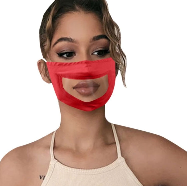 3 PCS Anti-Fog Lip Language Face Shield For The Deaf And Mute Solid Color Printing Face Shield