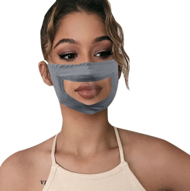 3 PCS Anti-Fog Lip Language Face Shield For The Deaf And Mute Solid Color Printing Face Shield