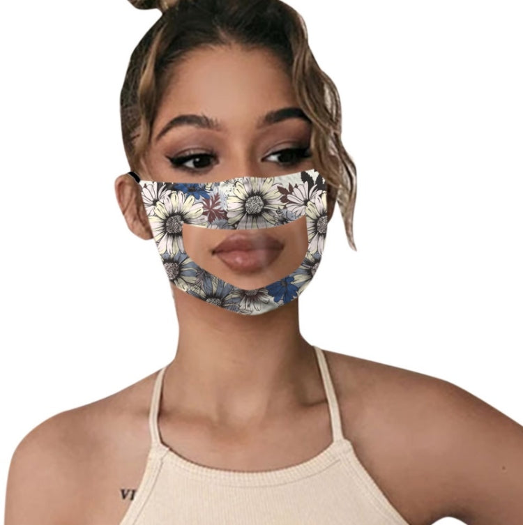 3 PCS Anti-Fog Lip Language Face Shield For The Deaf And Mute Solid Color Printing Face Shield