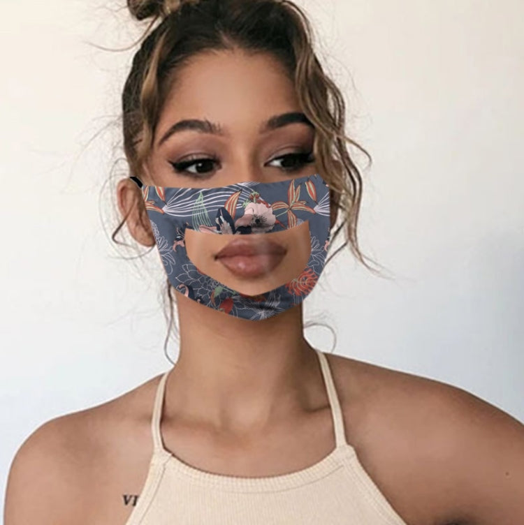3 PCS Anti-Fog Lip Language Face Shield For The Deaf And Mute Solid Color Printing Face Shield