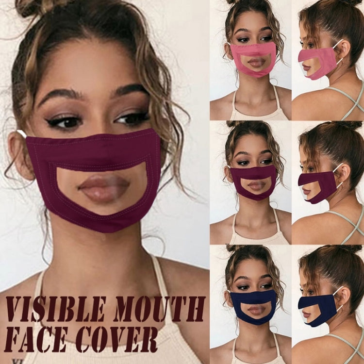 3 PCS Anti-Fog Lip Language Face Shield For The Deaf And Mute Solid Color Printing Face Shield