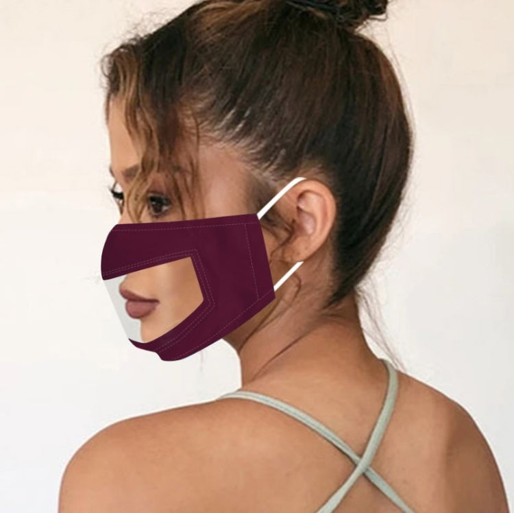 3 PCS Anti-Fog Lip Language Face Shield For The Deaf And Mute Solid Color Printing Face Shield