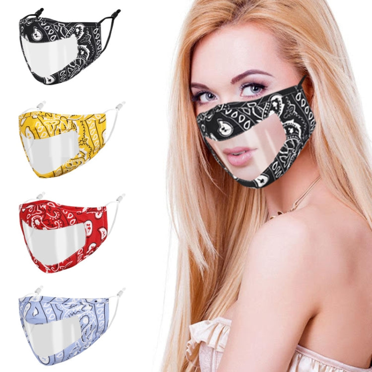 8 PCS  Lip-Speaking Face Shield Visualization Adult Printing Face Shield