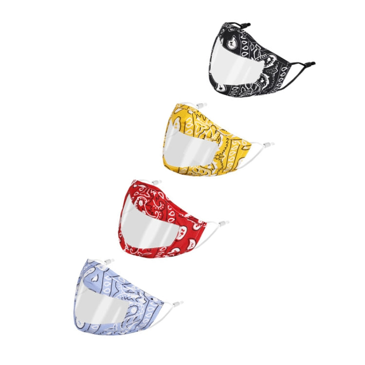 8 PCS  Lip-Speaking Face Shield Visualization Adult Printing Face Shield