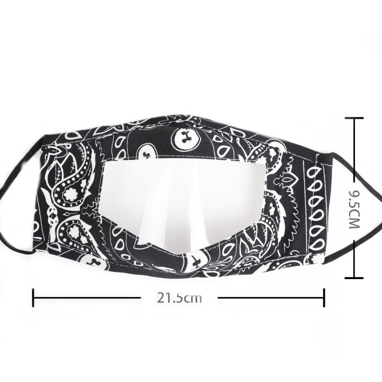 8 PCS  Lip-Speaking Face Shield Visualization Adult Printing Face Shield