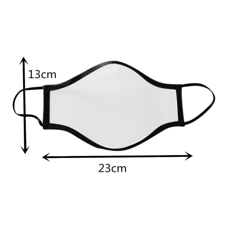 3 PCS Adult Lip Language Face Shield TPU Transparent Dust-Proof Smog-Proof & Anti-Spitting Face Shield