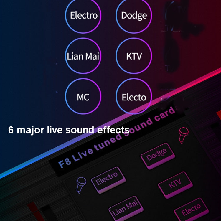 F8 Live Sound Card Mobile Computer General Anchor Smart Karaoke Sound Card