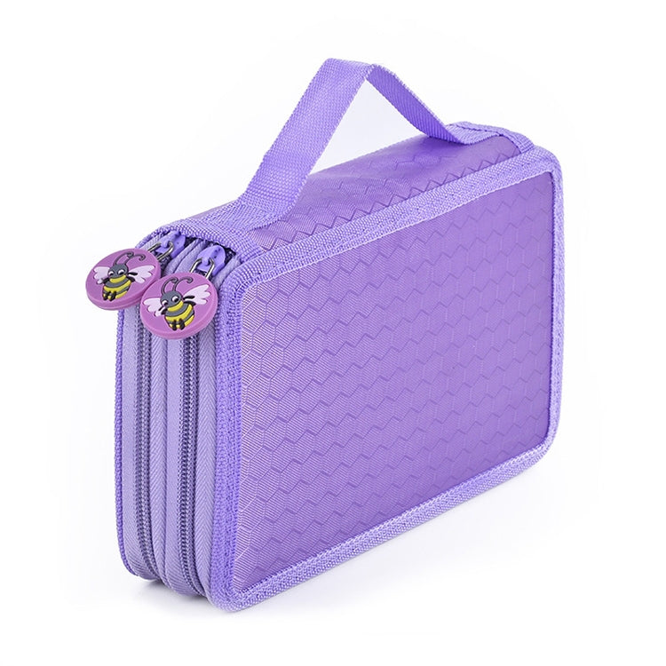 Square Two-Layer Sketch Colorful Lead 35-Hole Stationery Bag