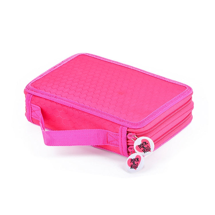 Square Two-Layer Sketch Colorful Lead 35-Hole Stationery Bag