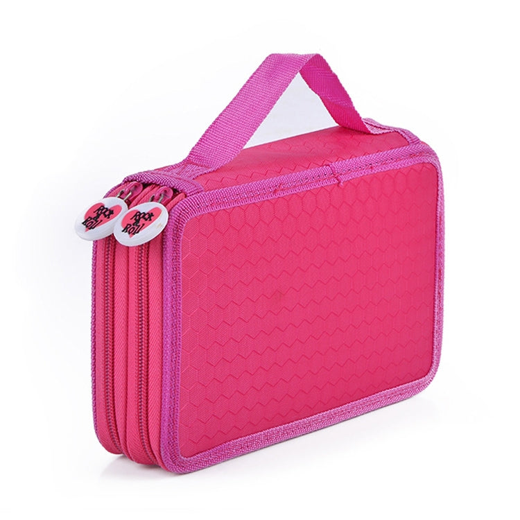 Square Two-Layer Sketch Colorful Lead 35-Hole Stationery Bag