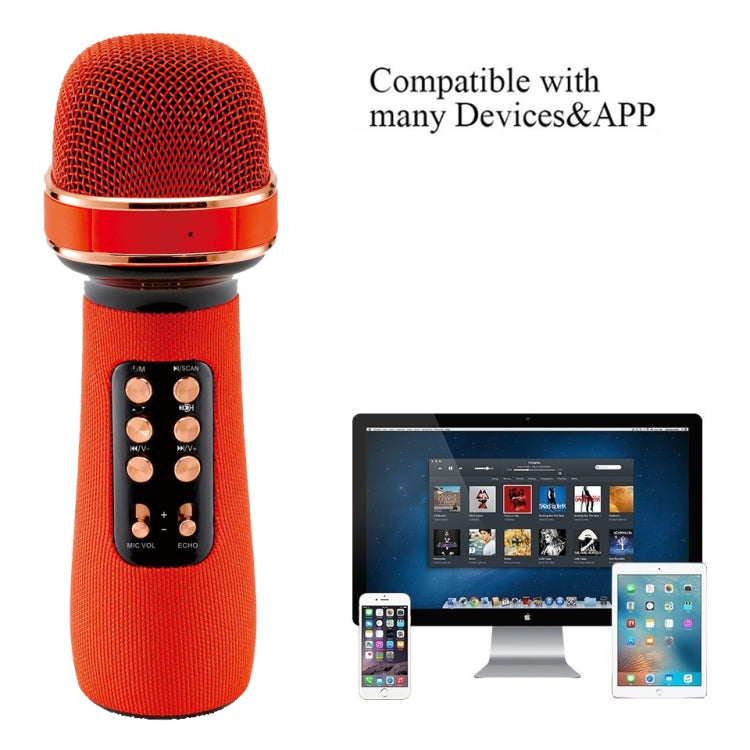WS898 K Song Small Dome Microphone Wireless Bluetooth Children Microphone Audio Integrated Condenser Microphone
