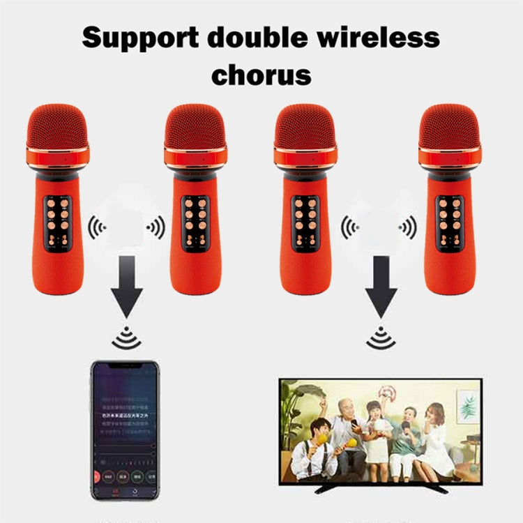 WS898 K Song Small Dome Microphone Wireless Bluetooth Children Microphone Audio Integrated Condenser Microphone