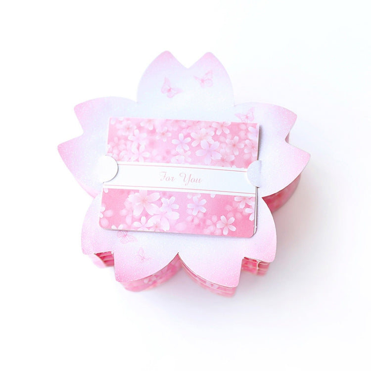 Valentine Day Greeting Card Cherry Blossom Butterfly Carving Box