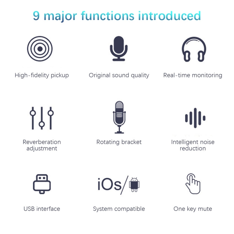 BM-86 USB Condenser Microphone Voice Recording Computer Microphone Live Broadcast Equipment Set, Specification: Standard