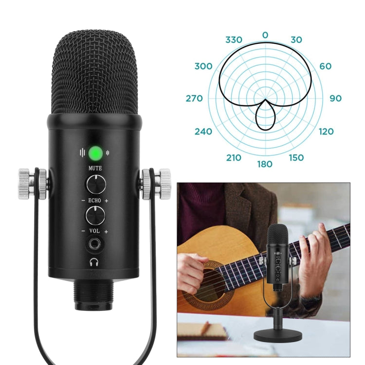BM-86 USB Condenser Microphone Voice Recording Computer Microphone Live Broadcast Equipment Set, Specification: Standard