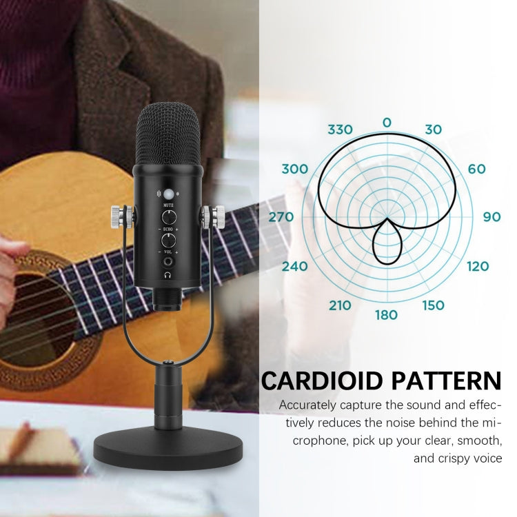 BM-86 USB Condenser Microphone Voice Recording Computer Microphone Live Broadcast Equipment Set, Specification: Standard