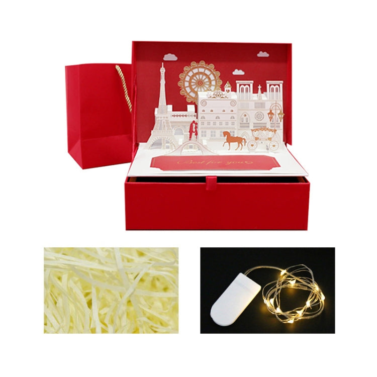 Love Story Three-Dimensional Gift Box Creative Gift Packaging Box, Colour: Small (Package 2)